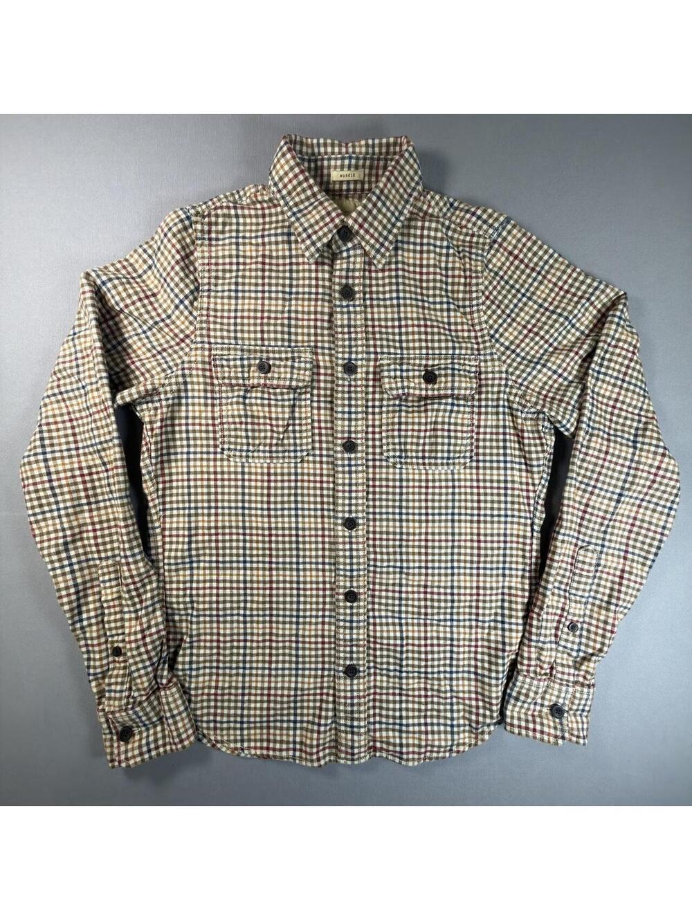 VTG Abercrombie & Fitch Flannel Plaid Button Up Shirt Mens Medium